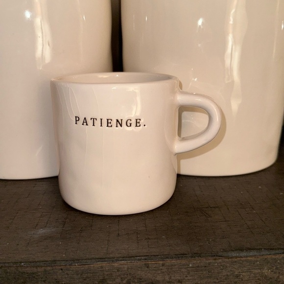MISPRINT Rare Rae Dunn Magenta Patience Coffee/Tea Mug Cup Misspelled Patienge - Picture 3 of 15